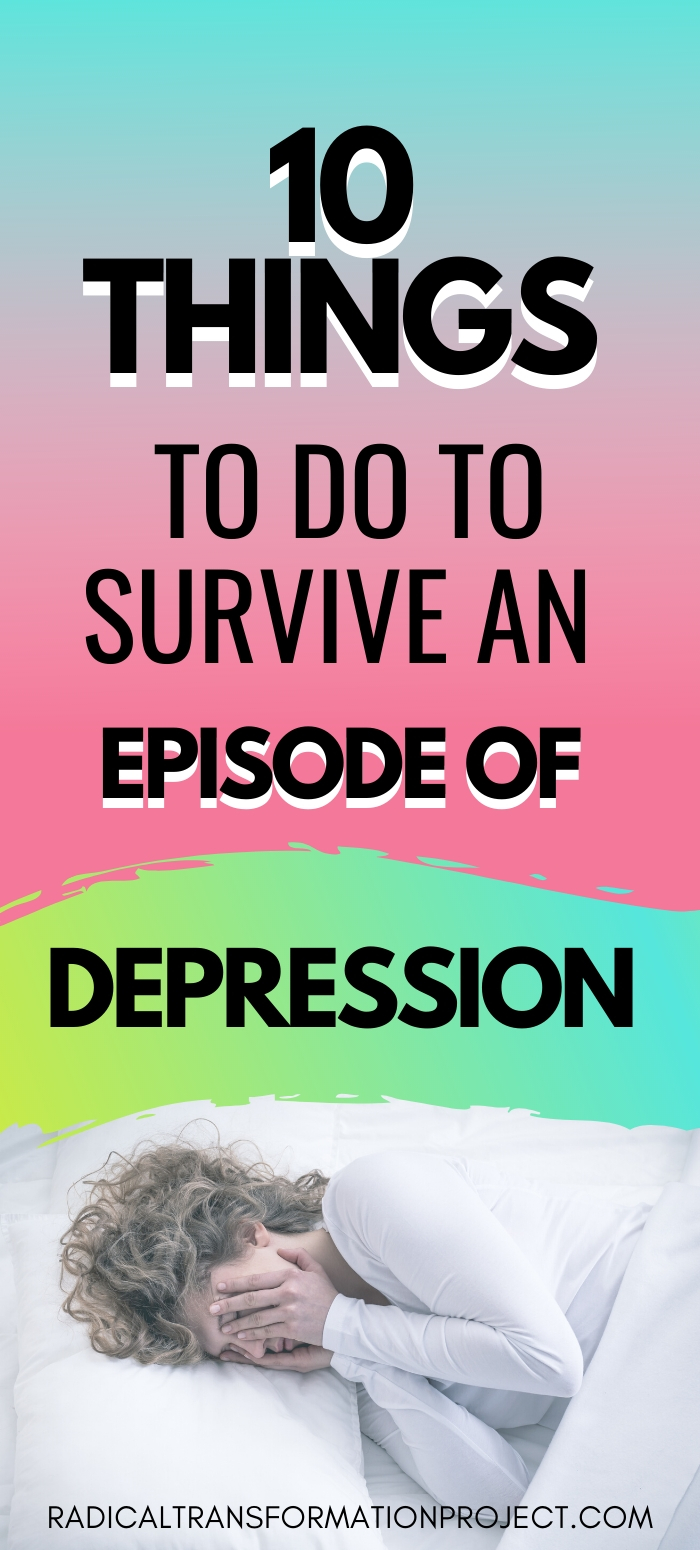 how to survive depression