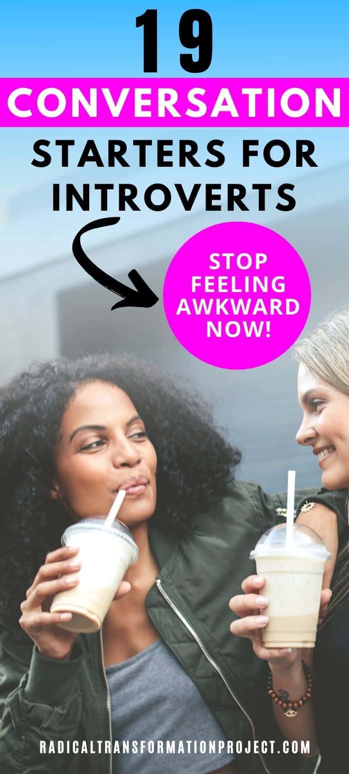 conversation starters for introverts Radical Transformation Project