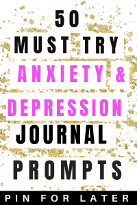 Mental health journal prompts to help manage anxiety and depression