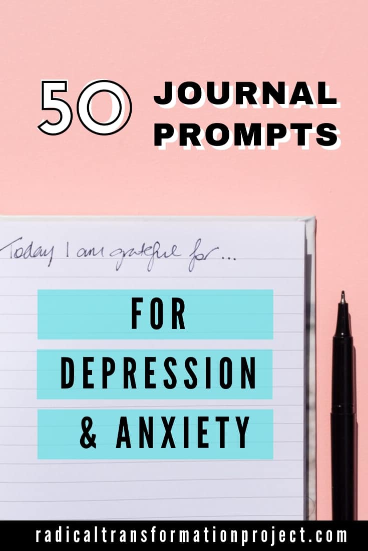 Journal Writing Prompts for Depression and Anxiety Radical