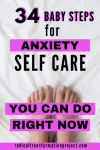 how to self care for anxiety