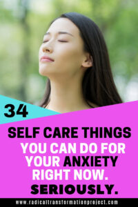 self care for your anxiety to feel better