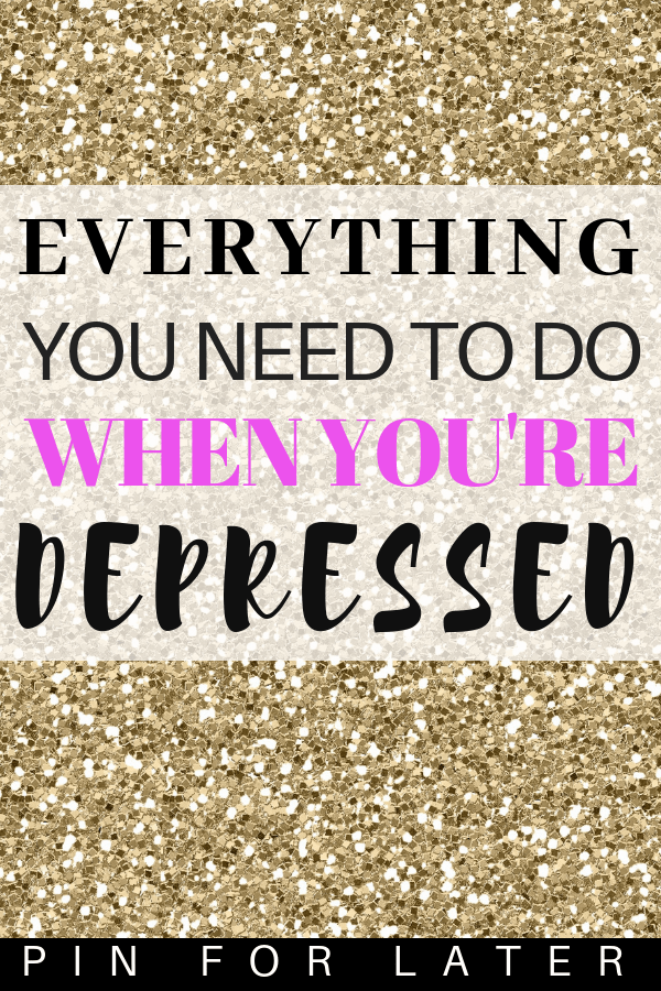 Things to do when depressed. Try these mental health coping tips and tricks to manage depression symptoms #depressed #depression #mentalhealth