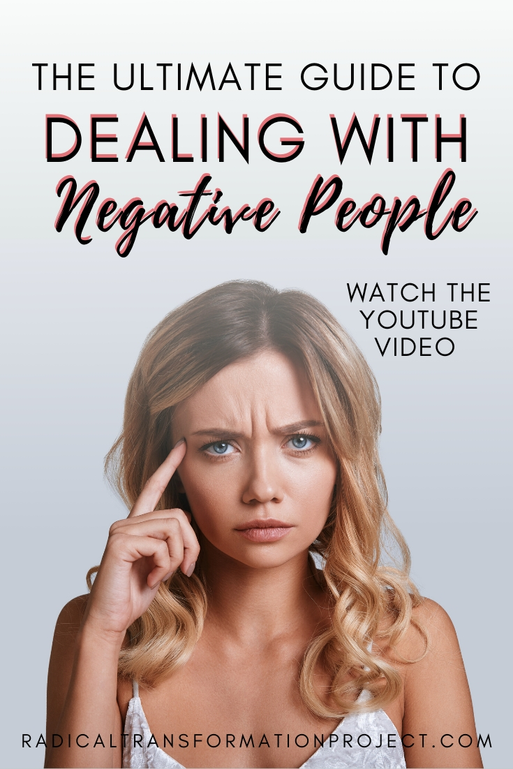 how to deal with negative people
